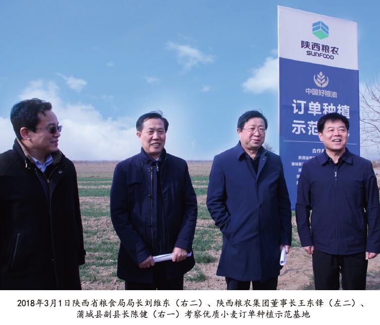 省糧食局劉維東局長赴糧農(nóng)集團(tuán)首個(gè)“中國好糧油”訂單種植標(biāo)準(zhǔn)化示范基地調(diào)研指導(dǎo)工作