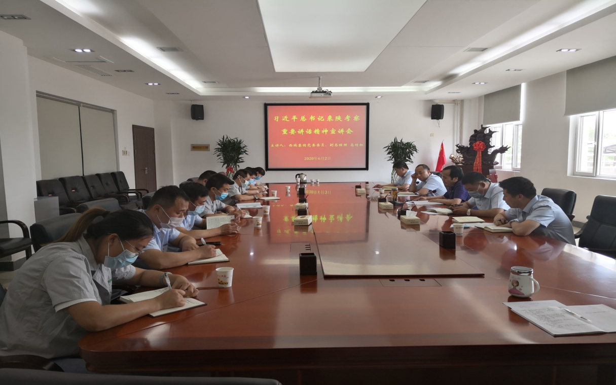 萬眾一心加油干  爭當(dāng)時(shí)代弄潮兒 ——西瑞庫公司支部深入學(xué)習(xí)習(xí)近平總書記來陜考察講話精神